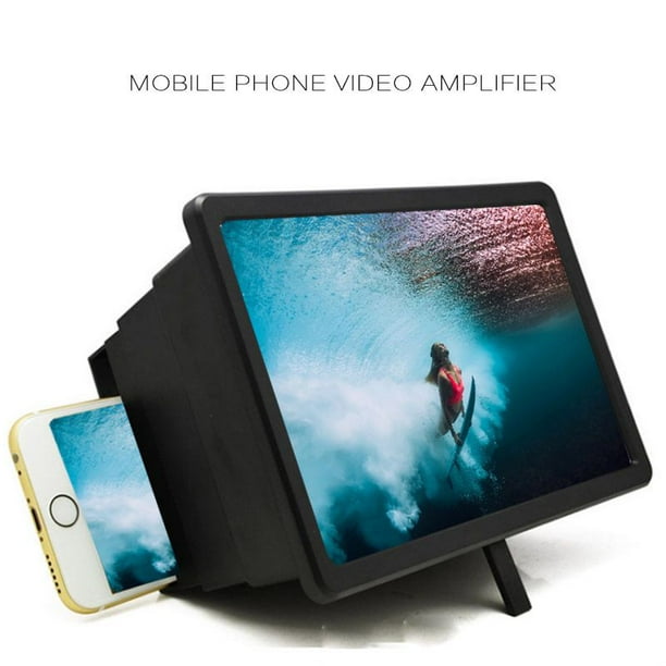 12 Inch 3D Mobile Phone Screen Magnifier HD Video Amplifier Smartphone Stand for Home School Office Gray 12 Inch 3D Mobile Phone Screen Magnifier HD Video Amplifier Smartphone Stand for Home School Office Gray